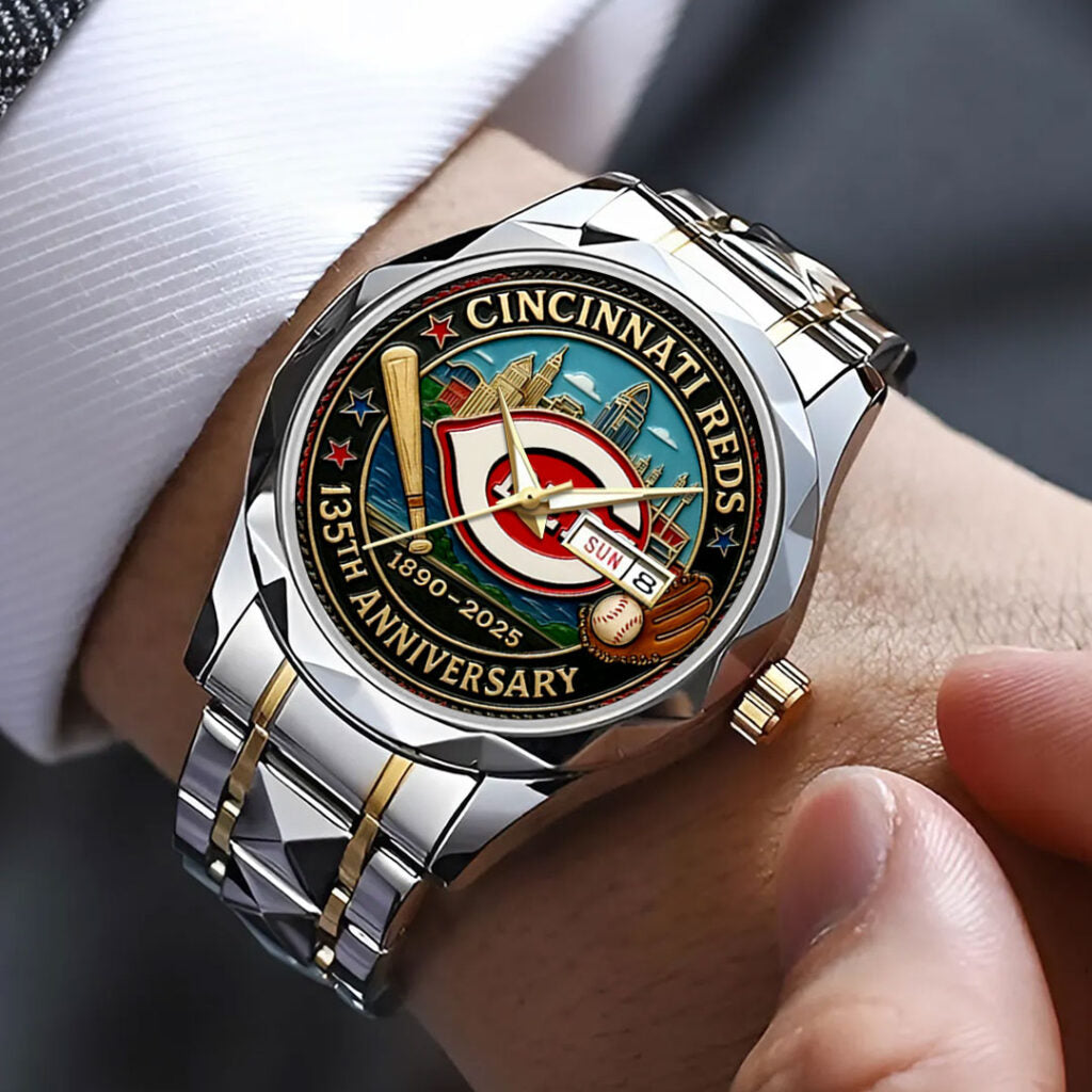Cincinnati Reds Alloy Luxury Quartz Watch - HOATT13496