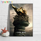Civil War In Theaters April 12 Wall Art Poster Canvas