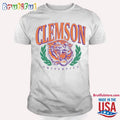 Clemson Tigers University Throwback T Shirt