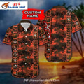 Cleveland Browns Aloha Shirt – Custom Name Sunset Palm Design