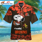 Cleveland Browns Aloha Shirt – Dawg Pound And Palm Tree Theme