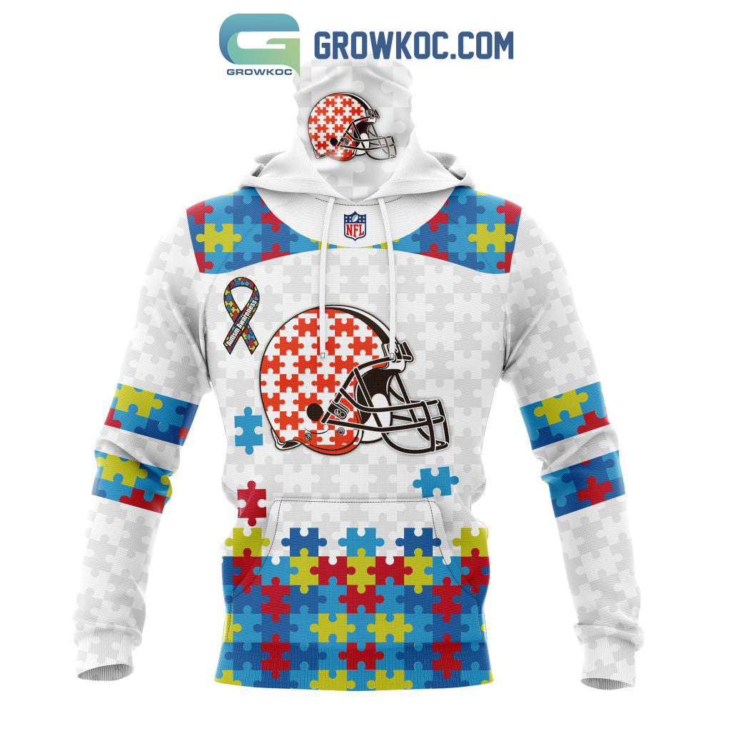 Cleveland Browns NFL Autism Awareness Personalized Hoodie T Shirt