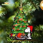 Cleveland Browns Snoopy Peanuts Custom Christmas Ornament Xmas Tree Decorations