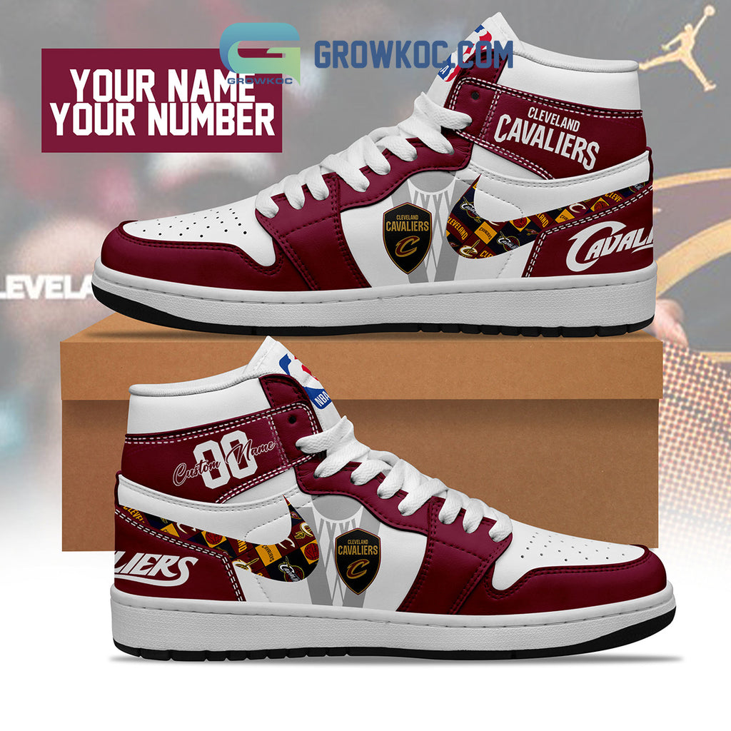 Cleveland Cavaliers NBA Personalized Air Jordan 1 Shoes