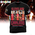 Cleveland Cavaliers Starting 5 Basketball 3D Shirt