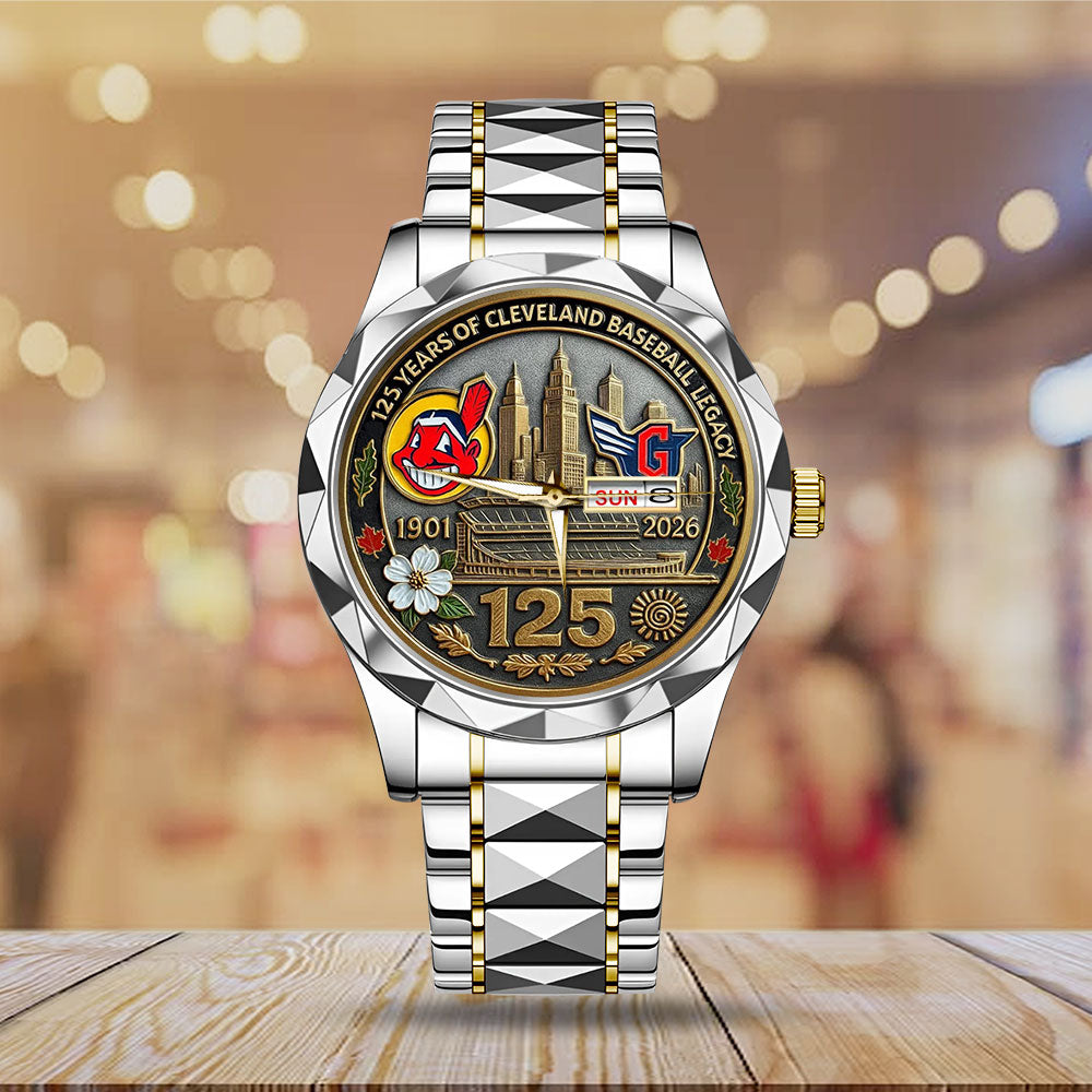Cleveland Guardians 125th Anniversary 2026 Alloy Luxury Quartz Watch - TANTN17042