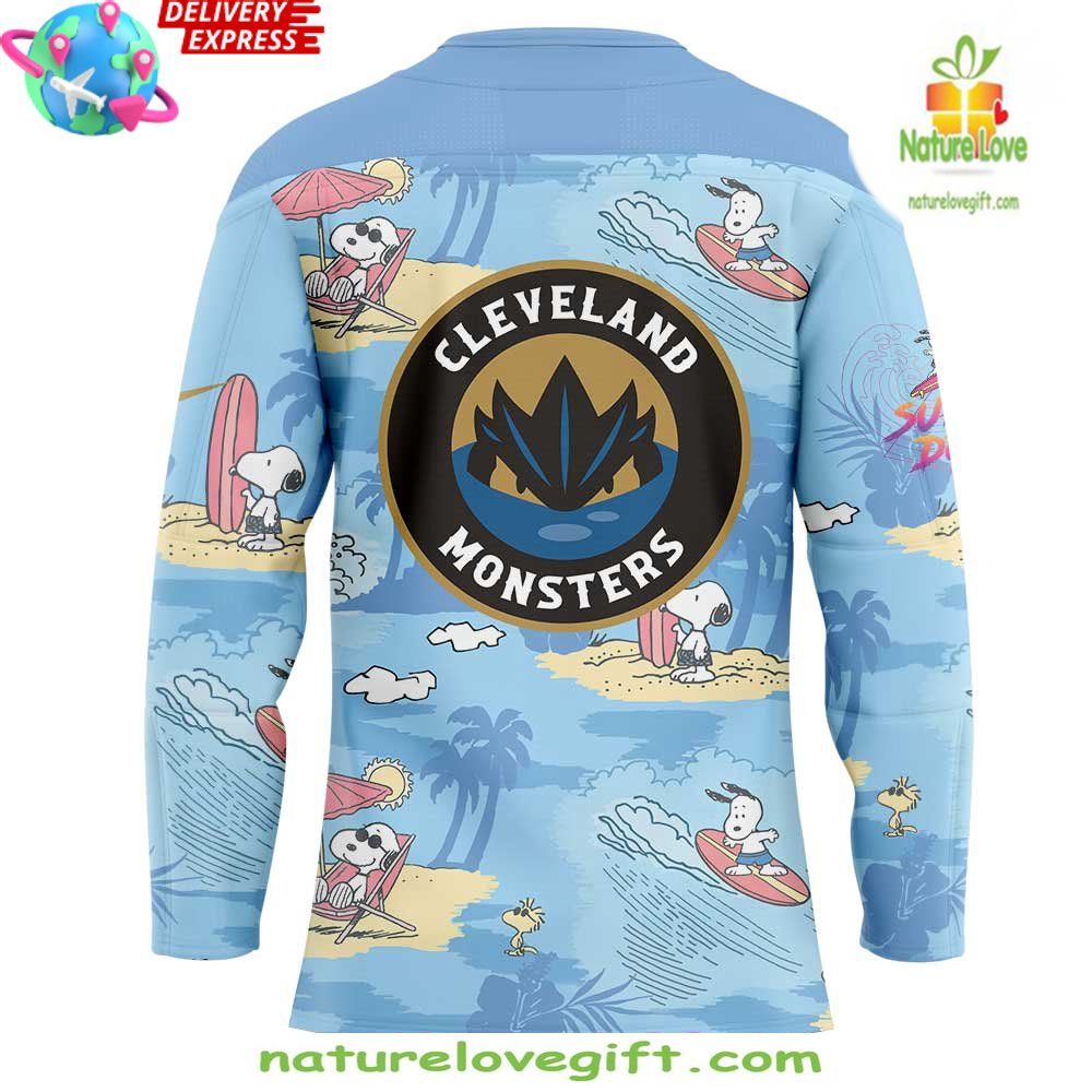 Cleveland Monsters Hockey Jersey Peanuts Summer Collection