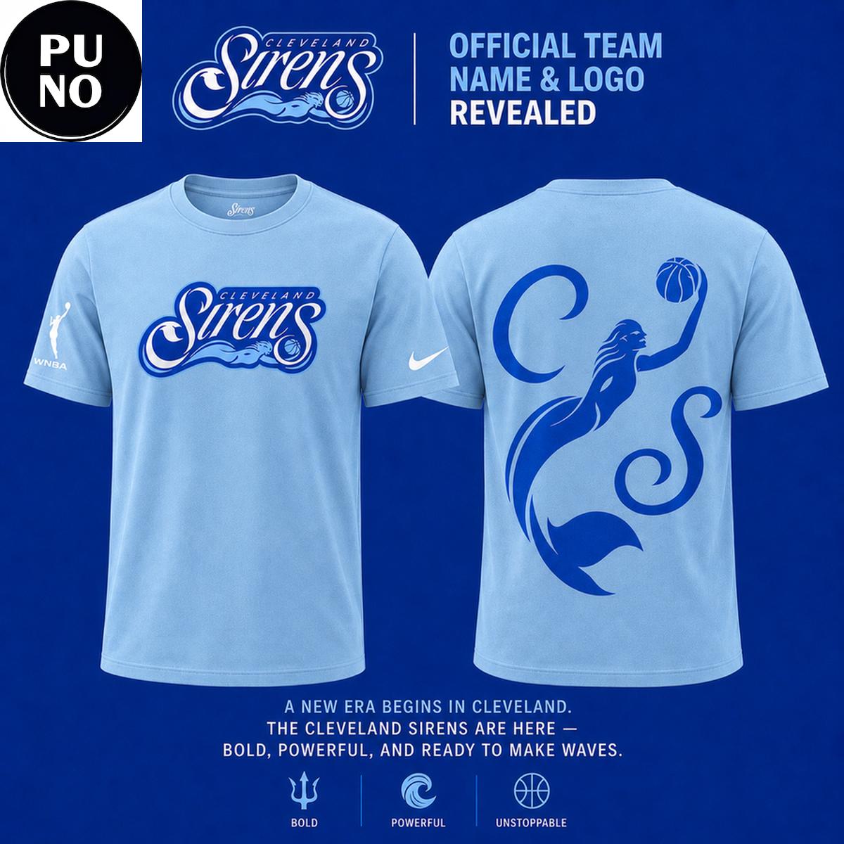 Cleveland Sirens 2026 New Logo Hoodie T-Shirt