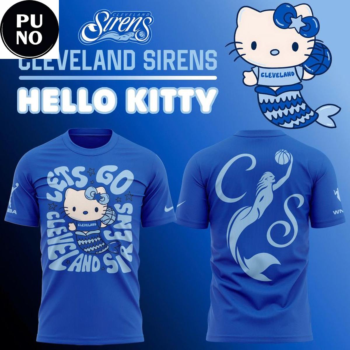 Cleveland Sirens x Hello Kitty Mermaid 2026 Hoodie T-Shirt