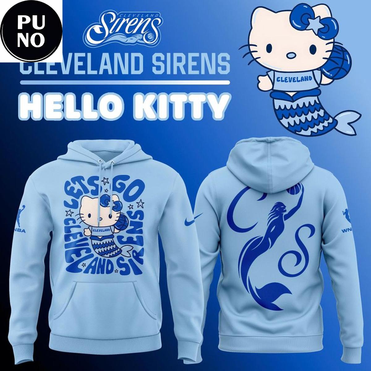 Cleveland Sirens x Hello Kitty Mermaid 2026 Hoodie T-Shirt