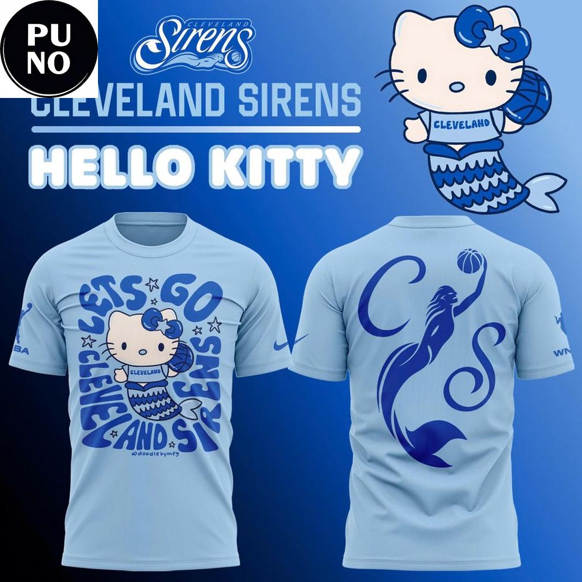 Cleveland Sirens x Hello Kitty Mermaid 2026 Hoodie T-Shirt