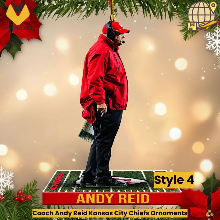 Coach Andy Reid Kansas City Chiefs Ornaments