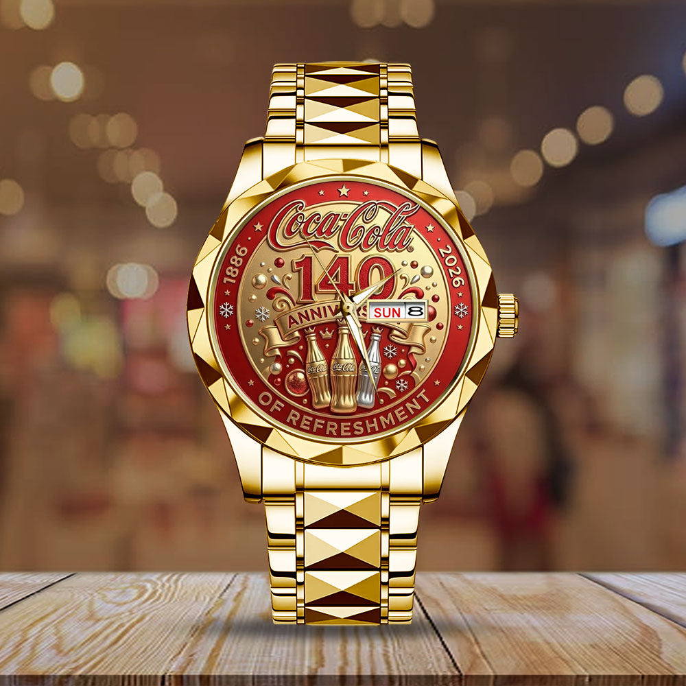 Coca-Cola 140th Anniversary Alloy Luxury Quartz Watch - TMTHU4255