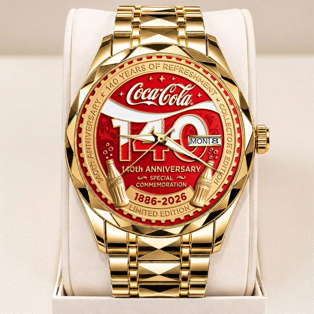 Coca-Cola 140th Anniversary Alloy Luxury Quartz Watch - TANTN24879