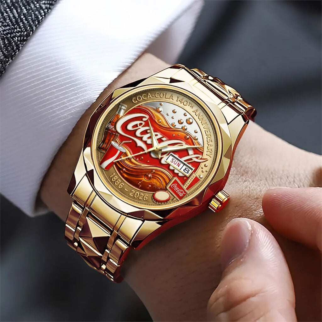 Coca-Cola 140th Anniversary Alloy Luxury Quartz Watch - TANTN21487