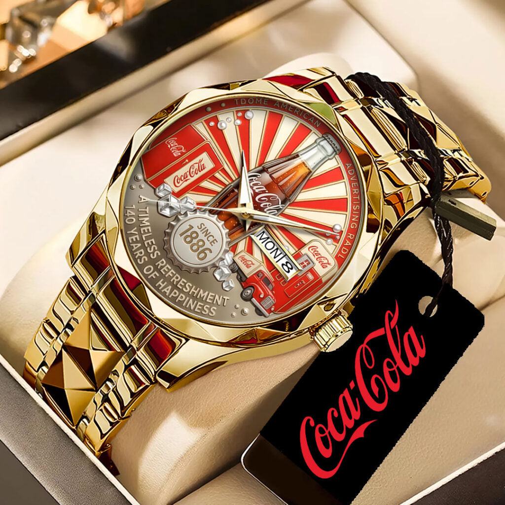 Coca-Cola 140th Anniversary Alloy Luxury Quartz Watch - TANTN21501