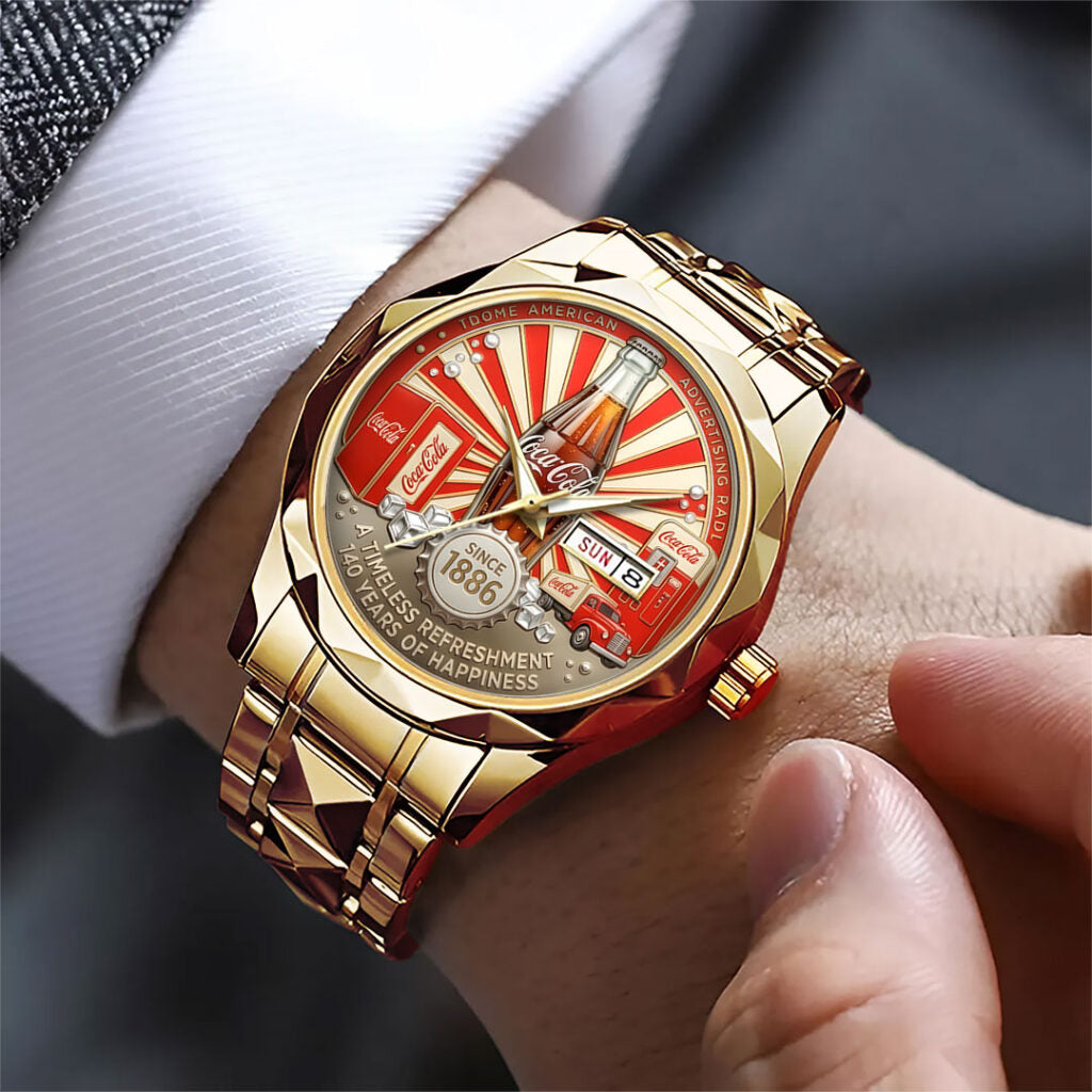 Coca-Cola 140th Anniversary Alloy Luxury Quartz Watch - TANTN21501