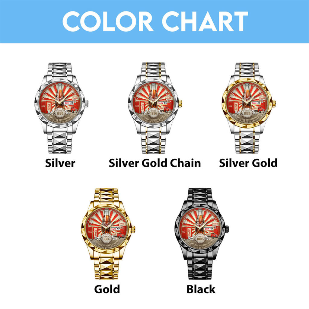 Coca-Cola 140th Anniversary Alloy Luxury Quartz Watch - TANTN21501