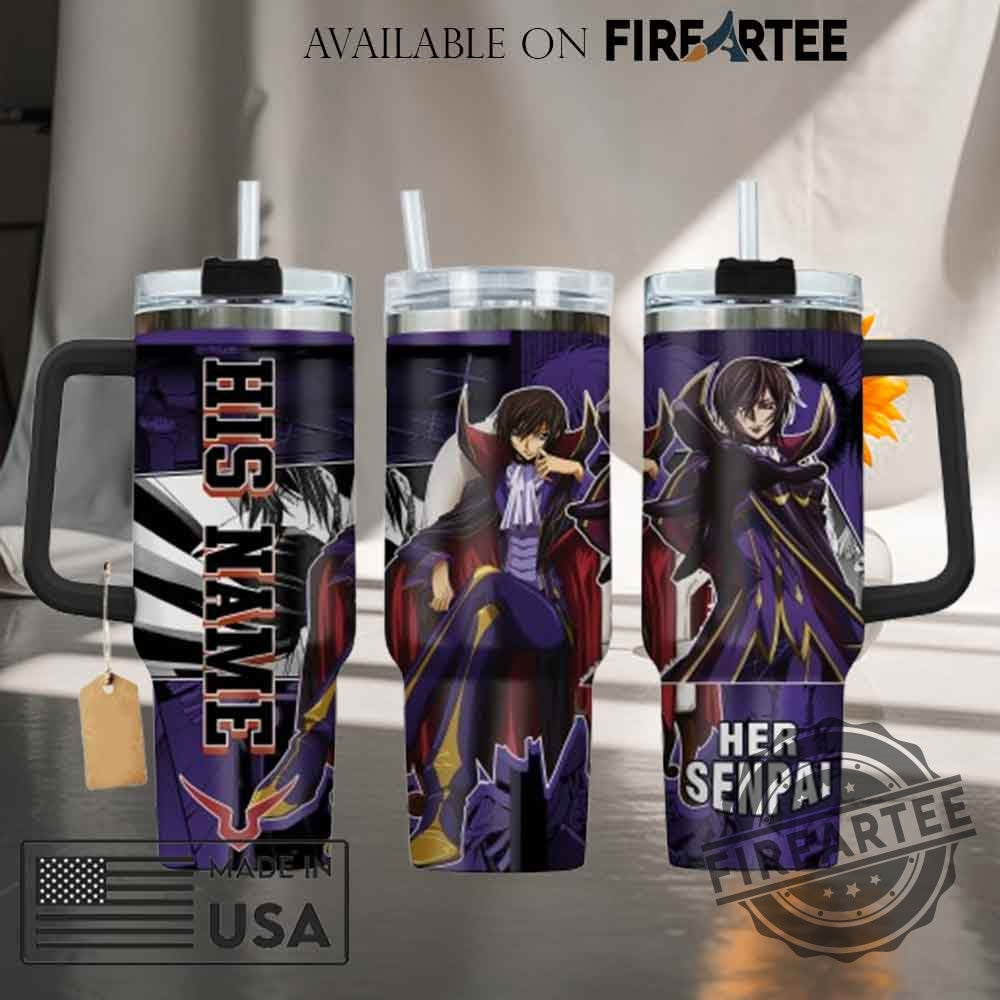 Code Geass Lelouch Travel Mug Anime Collectible Tumbler