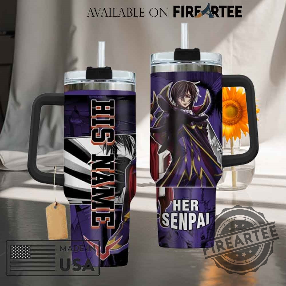 Code Geass Lelouch Travel Mug Anime Collectible Tumbler