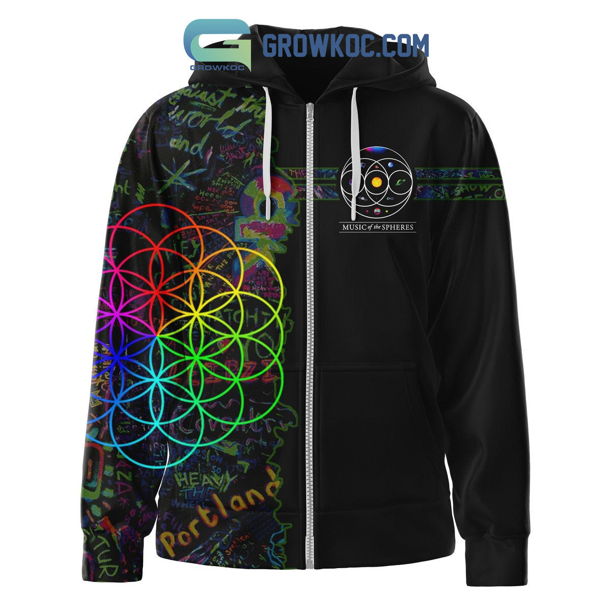 Coldplay Portland Playlist Hoodie Shirts