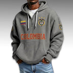 Colombia World Cup 2026 Waffle Quarter Zip Hoodie