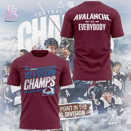 Colorado Avalanche 2026 Central Division Champs Shirt
