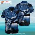 Colts Hawaiian Shirt – Custom Name Whale And Ocean Theme