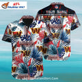 Commanders Floral Hawaiian Shirt With Bold Tropical Patterns