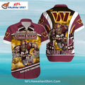 Commanders Football Warrior Aloha Shirt With Dynamic Graphics