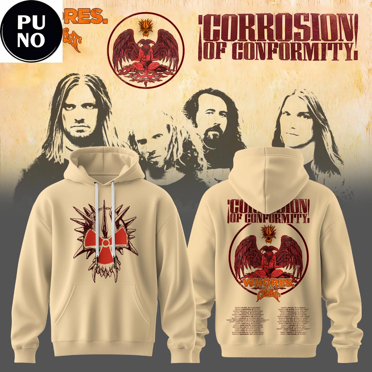 Corrosion of Conformity 2026 North American Headlining Tour Hoodie T-Shirt