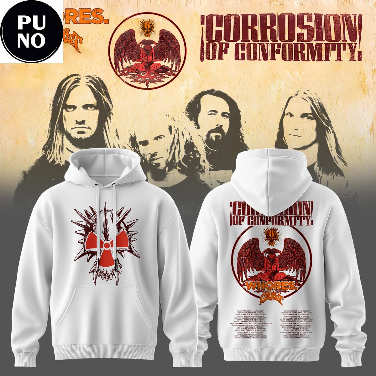 Corrosion of Conformity 2026 North American Headlining Tour Hoodie T-Shirt