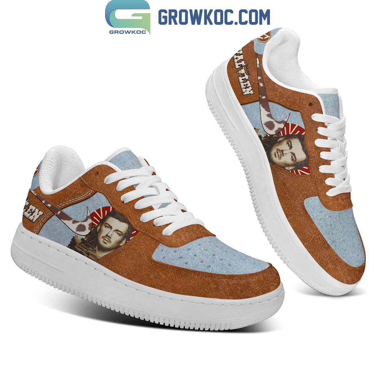 Country Singer Legends Morgan Wallen Fan Air Force 1 Shoes
