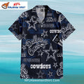 Cowboys Hawaiian Shirt – All Over Logo Collage Design
