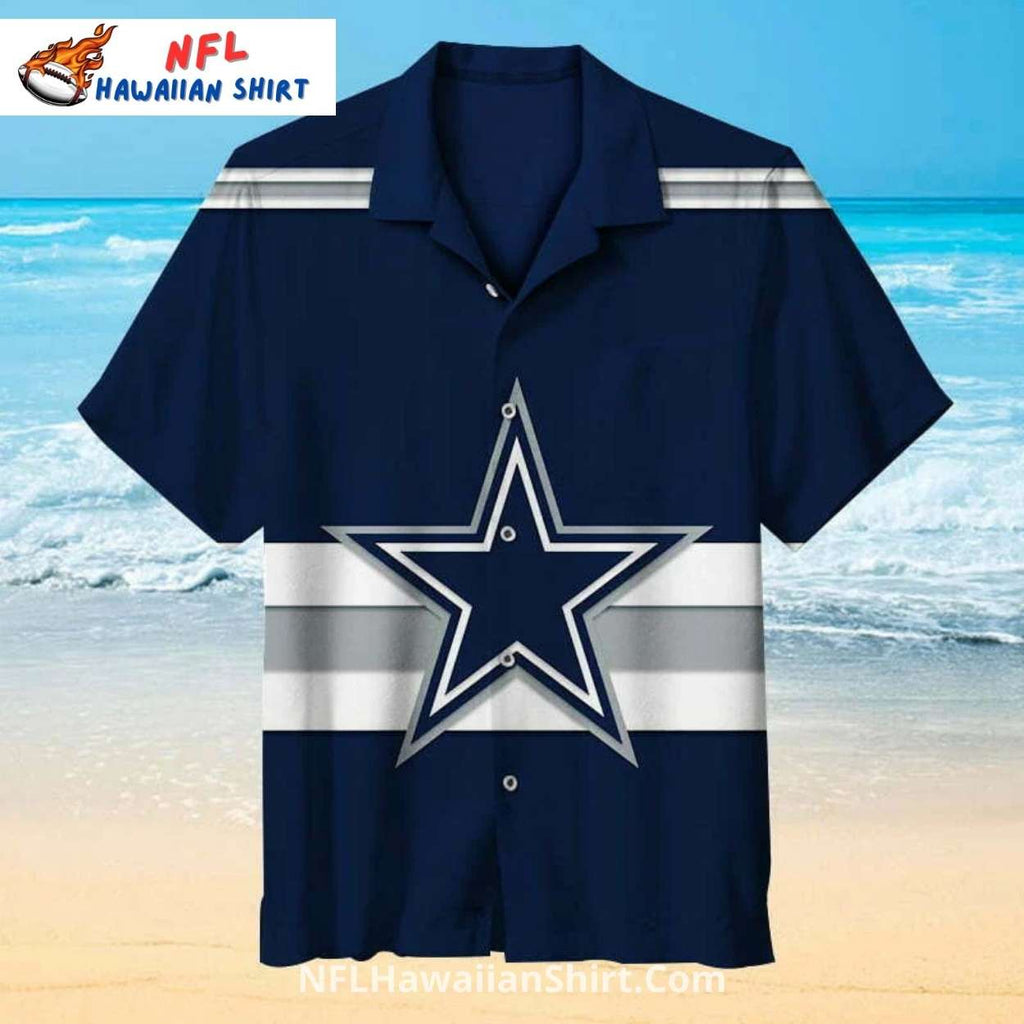 Cowboys Hawaiian Shirt – Classic Bold Star Beach Theme