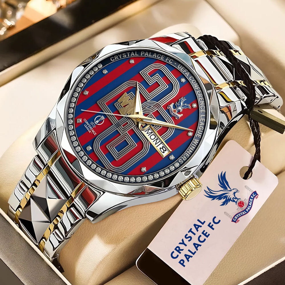 Crystal Palace FC UEFA Conference League Winners 2026 Alloy Luxury Quartz Watch - TMTHU6545