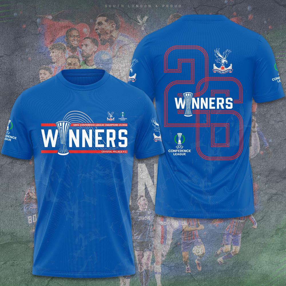 Crystal Palace FC 25/26 Conference League Champions 3D Apparel – GNE6691