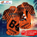 Custom Bengals Hawaiian Shirt With Name And Number