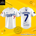 Custom Kim Taehyung Bts La Dodgers Baseball Jersey