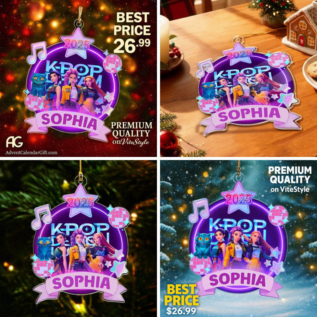 Custom Kpop Demon Hunter Ornament