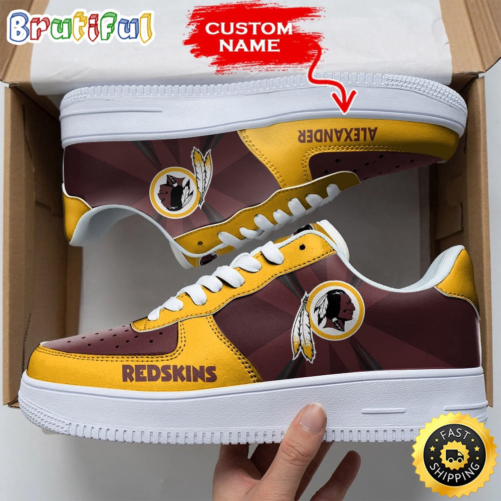 Custom NFL Washington Redskins Air Force 1 Shoes Versatile AF1 Series