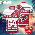 Custom Name And Number Atlanta Falcons Hawaiian Shirt