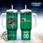 Custom Name And Number NBA Dallas Mavericks Tumbler