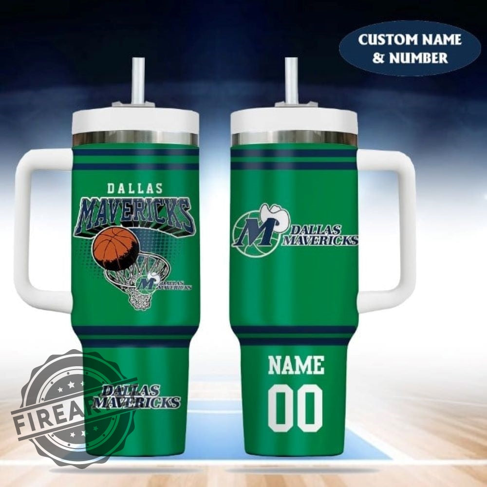 Custom Name And Number NBA Dallas Mavericks Tumbler