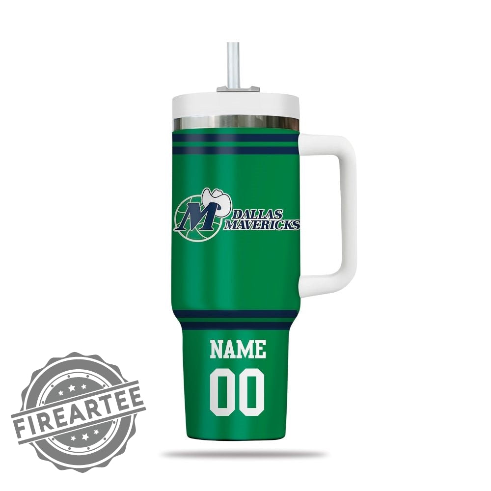 Custom Name And Number NBA Dallas Mavericks Tumbler
