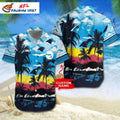 Custom Name Carolina Panthers Hawaiian Shirt Moonlit Beach