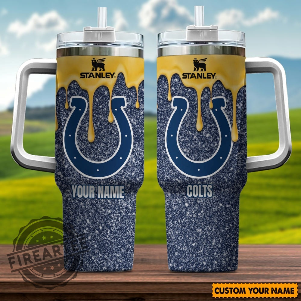 Custom Name NFL Colts Stanley Cup Tumbler Best Gift For Game Day