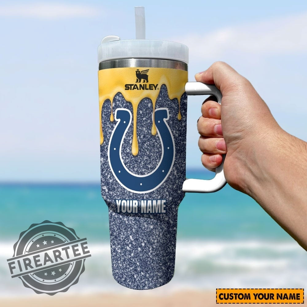 Custom Name NFL Colts Stanley Cup Tumbler Best Gift For Game Day