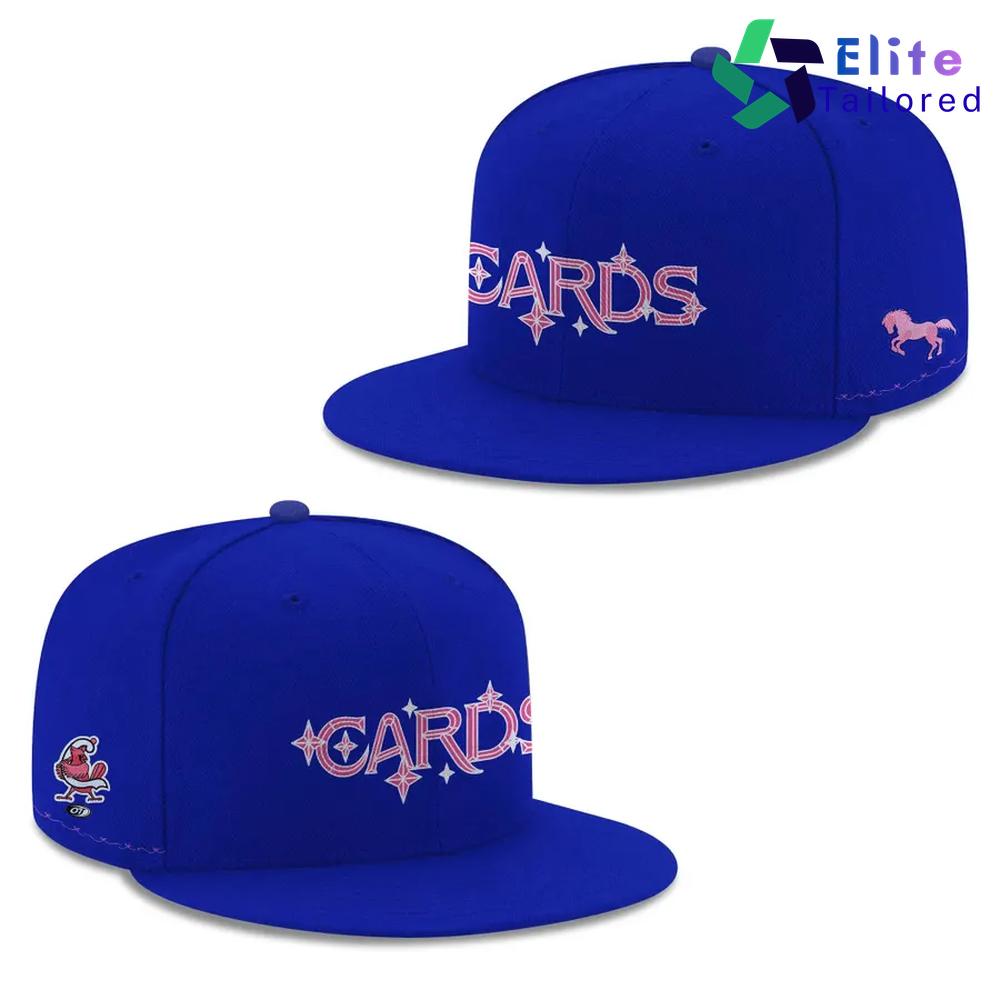 Custom Springfield Cardinals Blue Pink Baseball Jersey