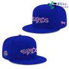 Custom Springfield Cardinals Blue Pink Baseball Jersey